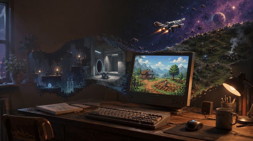 Обложка статьи «Лучшие игры для слабых ПК, которые актуальны и сегодня»